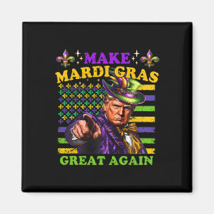 Funny Mardi Gras Donald Trump Mardi Gras American  Magnet
