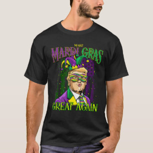 Funny Mardi Gras Donald Trump Mardi Gras American  T-Shirt