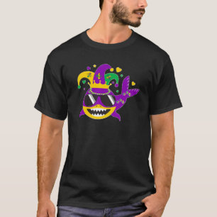 Funny Mardi Gras Festival Shark Cute Mardi Gras Je T-Shirt