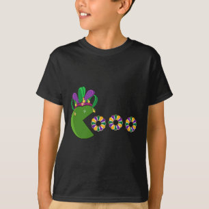 Funny Mardi Gras Hat Eating King Cakes - Mardi Gra T-Shirt