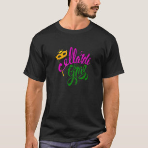 Funny Mardi Gras Mask New Orleans Parade Carnival  T-Shirt