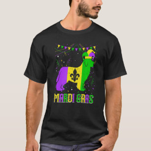 Funny Mardi Gras Newfoundland Dog Dad Mom Mardi Gr T-Shirt