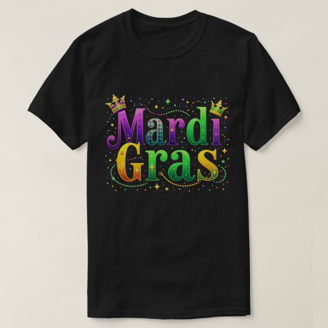 Funny Mardi Gras Parade Carnival Men Women T-Shirt (Design Front)