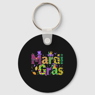 Funny Mardi Gras Parade Costume Jester Hat New Orl Key Ring