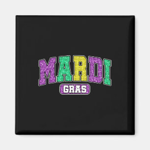 Funny Mardi Gras Parade Outfit Graphic Men Women K Magnet