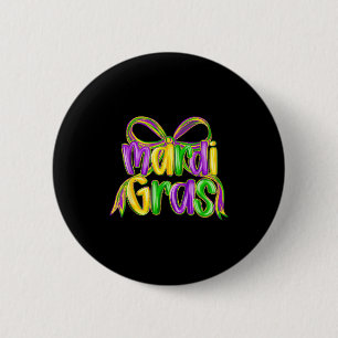 Funny Mardi Gras Parade Outfit Jester Hat Men Wome 6 Cm Round Badge