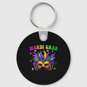 Funny Mardi Gras Parade Outfit Jester Hat Men Wome Key Ring
