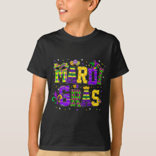 Funny Mardi Gras Parade Outfit Jester Hat Men Wome T-Shirt