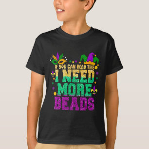 Funny Mardi Gras Party Mask Costume Men Women Kids T-Shirt