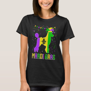 Funny Mardi Gras Poodle Dog Dad Mum Mardi Gras T-Shirt