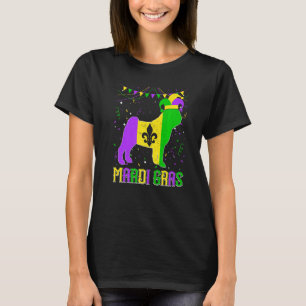 Funny Mardi Gras Pug Dog Dad Mom Mardi Gras Premiu T-Shirt
