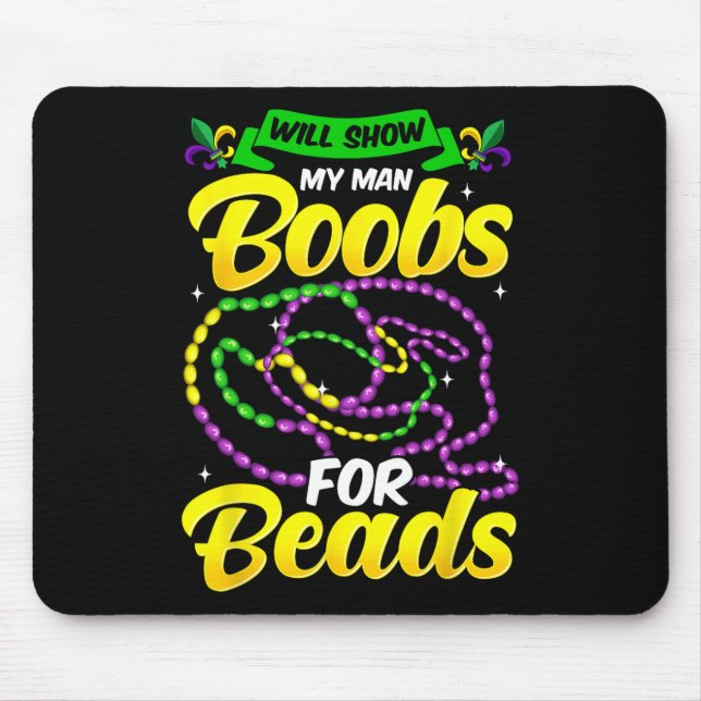 Funny Mardi Gras Shirt For Men  Mouse Mat (Front)