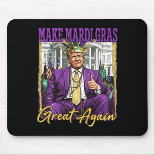 Funny Mardi Gras Trump 2026 Fat Tuesday Carnival M Mouse Mat