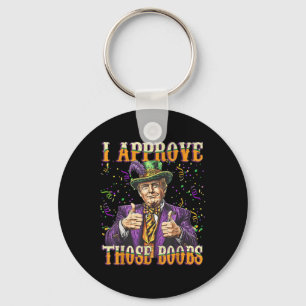 Funny Mardi Gras Usa I Approve Those S  Key Ring
