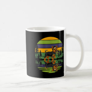 Funny Mardi Gras Yorkshire Terrier Dog Vintage Men Coffee Mug