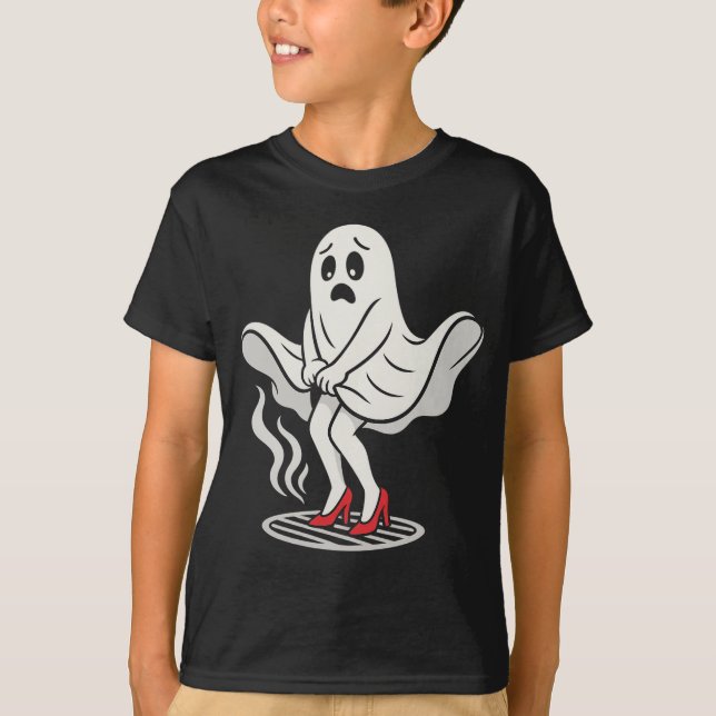 Funny Marilyn Monboo Ghost Halloween Parody Shirt (Front)