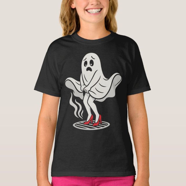 Funny Marilyn Monboo Ghost Halloween Parody Shirt (Front)