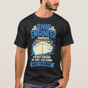 Funny Marine Engineering Ship Engineer Gift T-Shirt