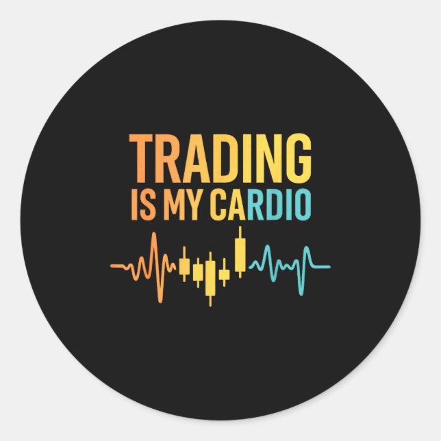 Funny Market For Trader Dad, Trading Quotes Stocks Classic Round Sticker (Front)