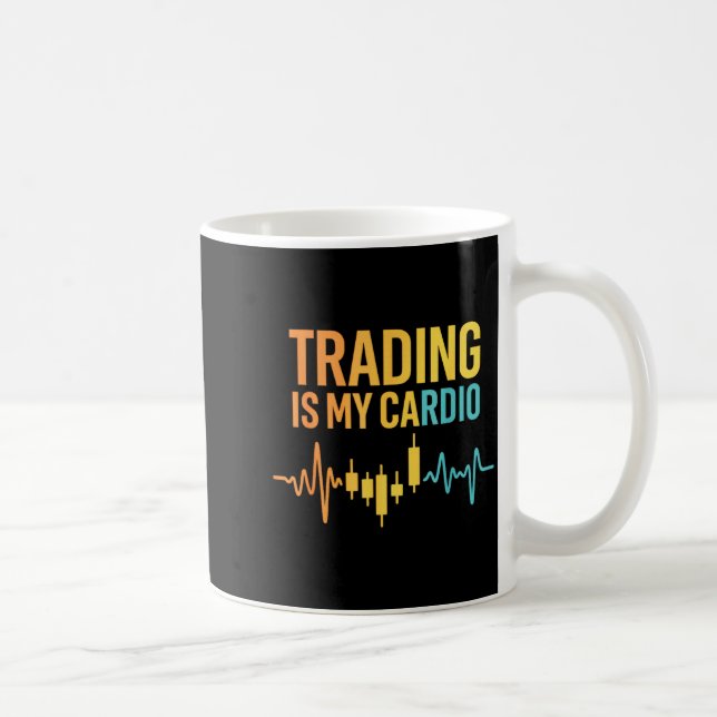 Funny Market For Trader Dad, Trading Quotes Stocks Coffee Mug (Right)