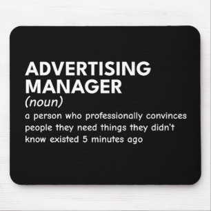 Funny Marketing Manager Definition Mouse Mat