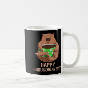 Funny Marmot Tee Vintage Coffee Lover Happy Ground Mug