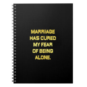Funny Marriage and Fear Joke Notebook