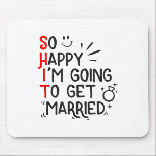 Funny Marriage Gift Hilarious Groom Bride Wedding Mouse Mat