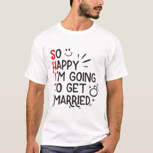 Funny Marriage Gift Hilarious Groom Bride Wedding T-Shirt