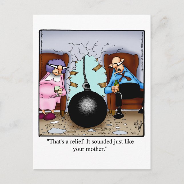 Funny Marriage Humour Postcard (Front)