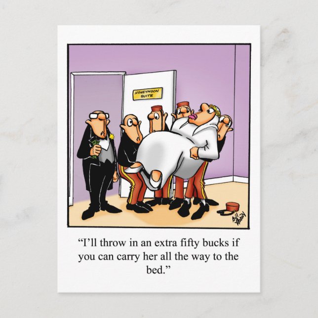 Funny Marriage Humour Postcard (Front)