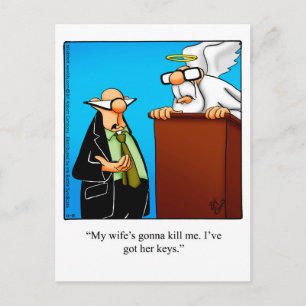 Funny Marriage Humour Postcard