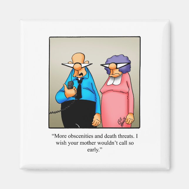 Funny Marriage Humour Refrigerator Magnet (Front)