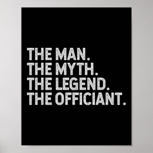 Funny Marriage Slogans Sayings The Man Myth Legend Poster