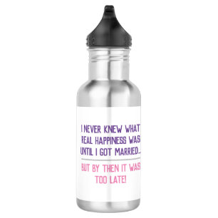 Funny Married Life Quotation 532 Ml Water Bottle