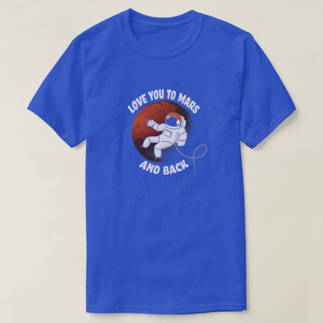 Funny Mars Occupy Colonise Planets Astronaut Explo T-Shirt (Design Front)