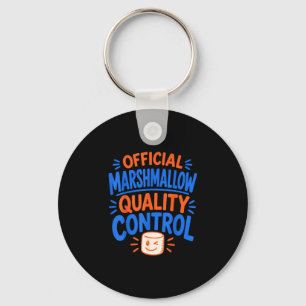 Funny marshmallow key ring
