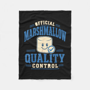 Funny marshmallow lover fleece blanket
