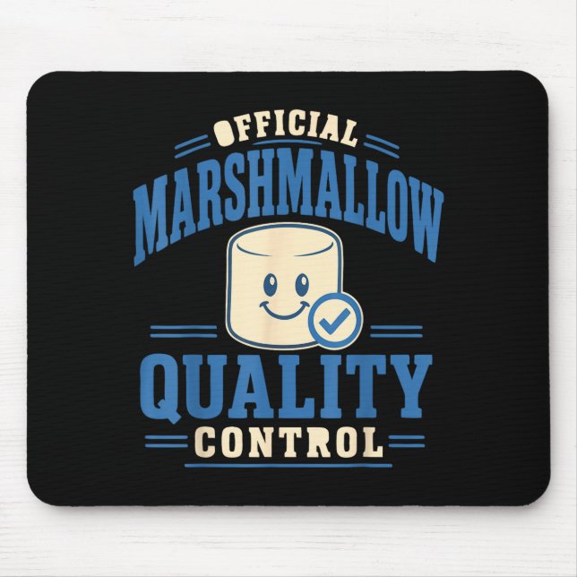 Funny marshmallow lover  mouse mat (Front)