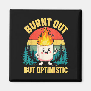 Funny marshmallow  magnet