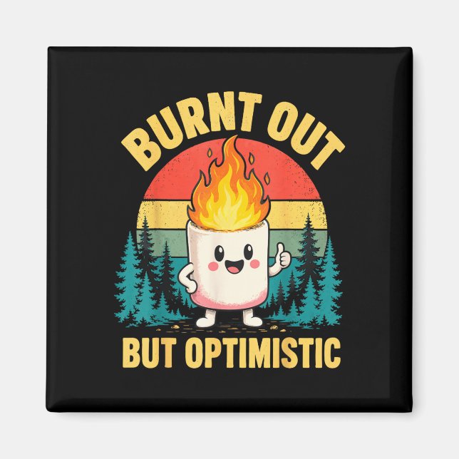 Funny marshmallow  magnet (Front)
