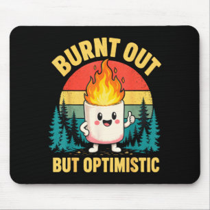 Funny marshmallow mouse mat