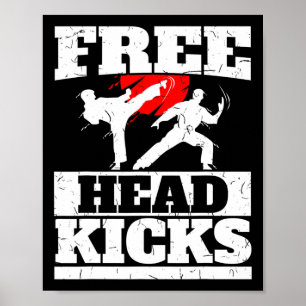 Funny Martial Arts Free Head Kicks  Poster