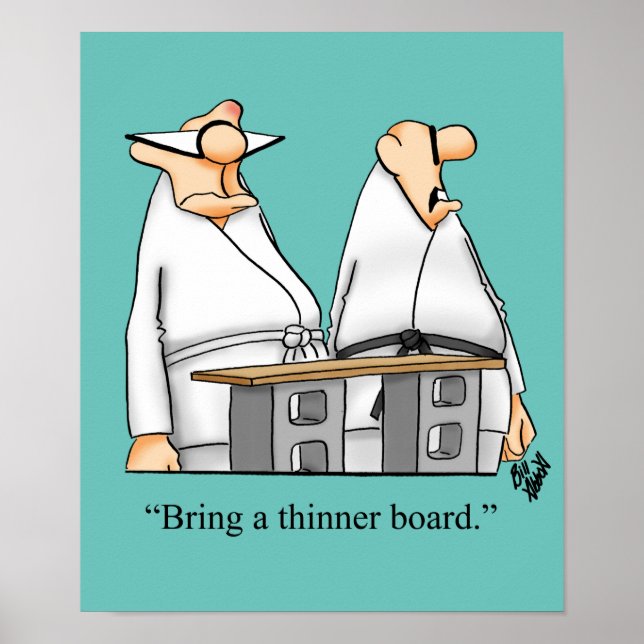 Funny Martial Arts Humour Poster (Front)