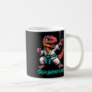 Funny Martial Arts Karate Taekwondo Dino Animal Cu Coffee Mug