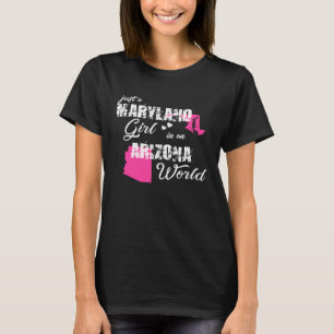 Funny Maryland Shirts Just a Maryland girl in an A