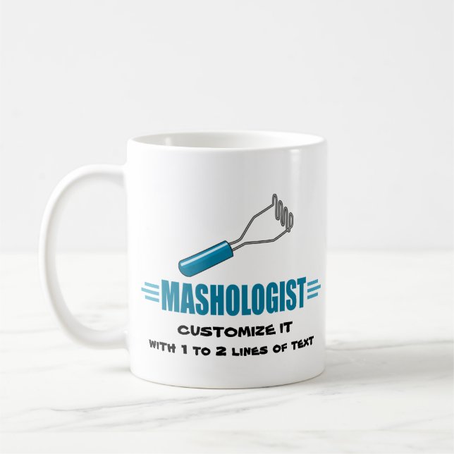 Funny Mashed Potato Coffee Mug (Left)