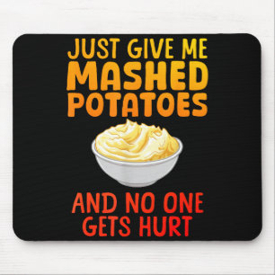 Funny Mashed Tato Design For Men Women Mash Mashed Mouse Mat