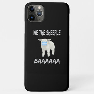 Funny mask sheep sheeple wearing face mask iPhone 11 pro max case