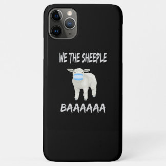 Funny mask sheep | sheeple wearing face mask iPhone 11 pro max case